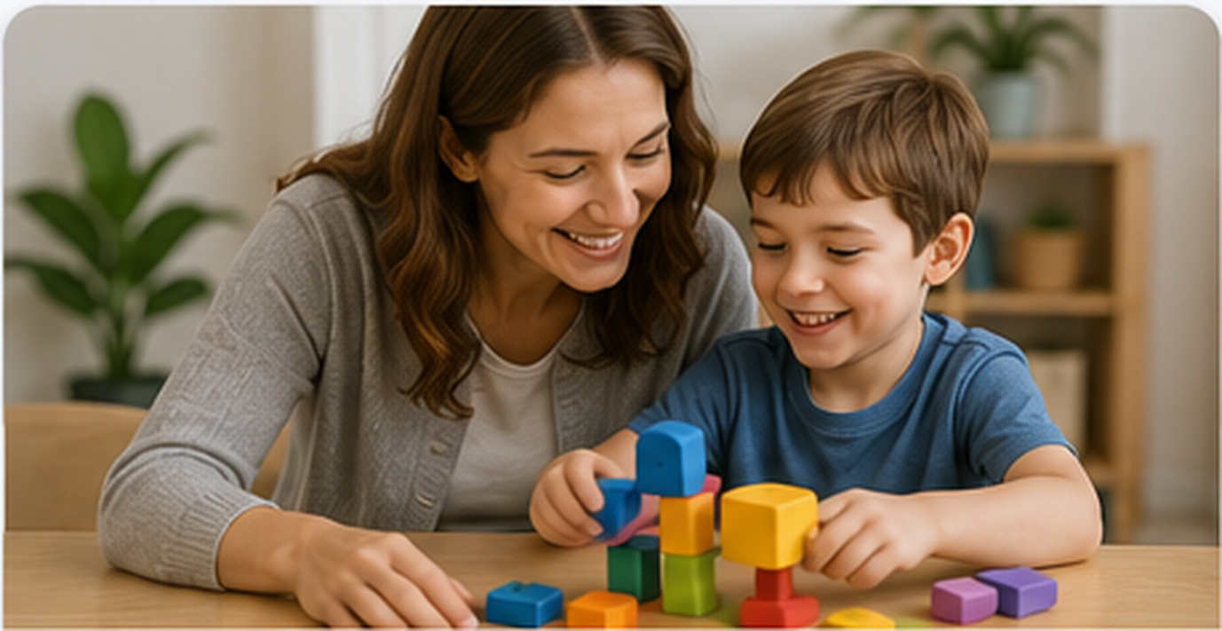 Parent and child learning together