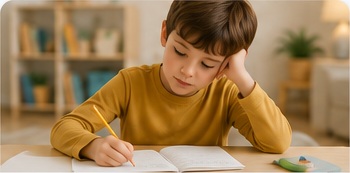 Child receiving ADHD support