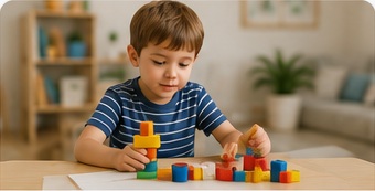 Autistic child learning